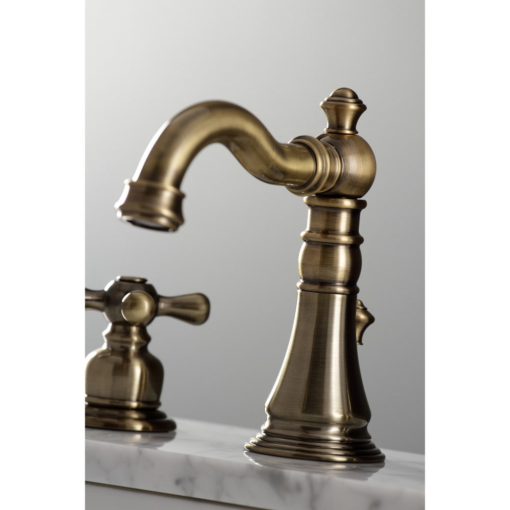 Robinet de salle de bain à 2 poignées de 8 pouces de style classique américain en laiton antique