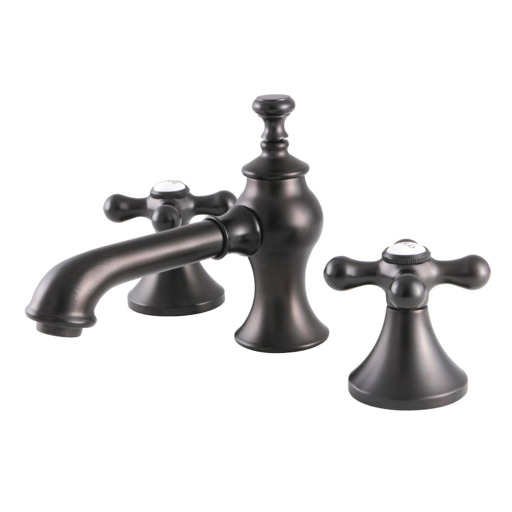 Vintage-Cross 8 inch Widespread 2-Handle Bathroom Faucet in Oil Rubbed Bronze