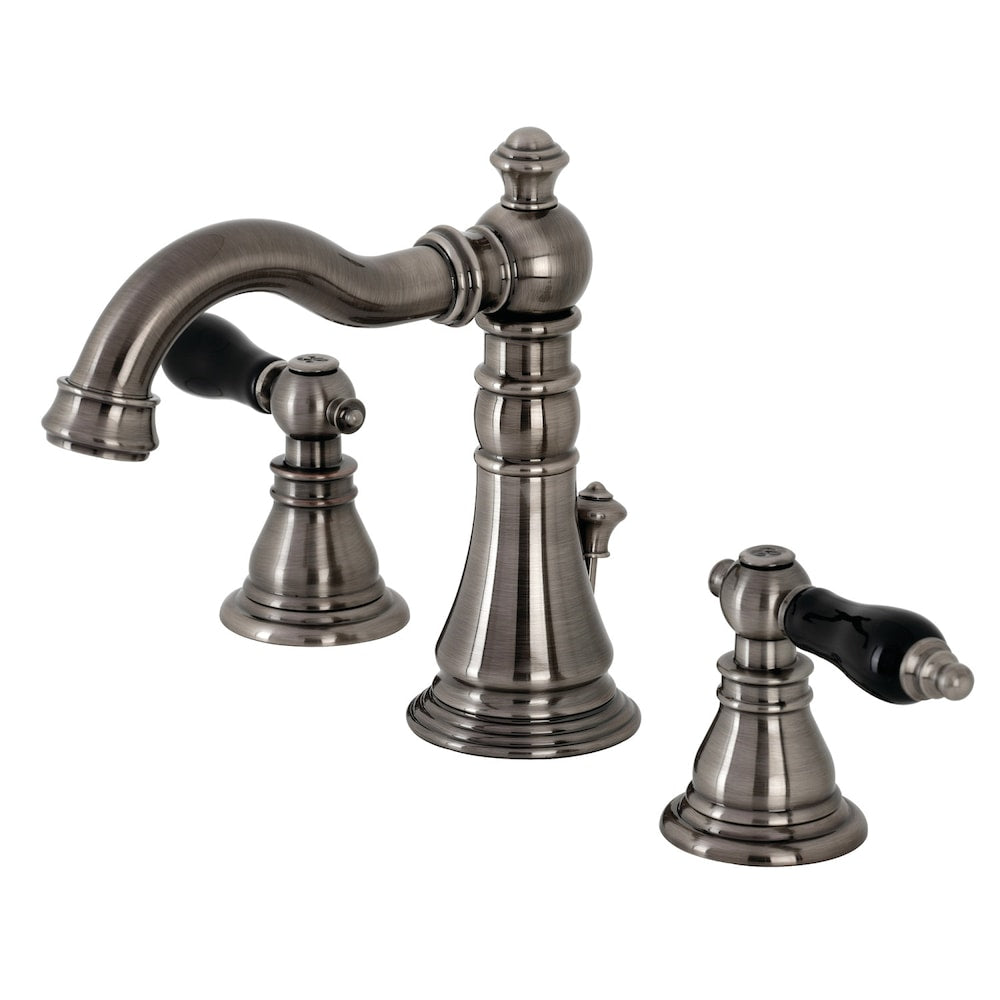 Duchess 8 inch Widespread 2-Handle Bathroom Faucet in Black Stainless