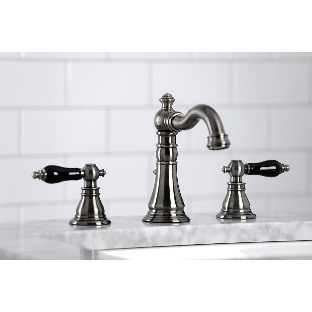 Duchess 8 inch Widespread 2-Handle Bathroom Faucet in Black Stainless