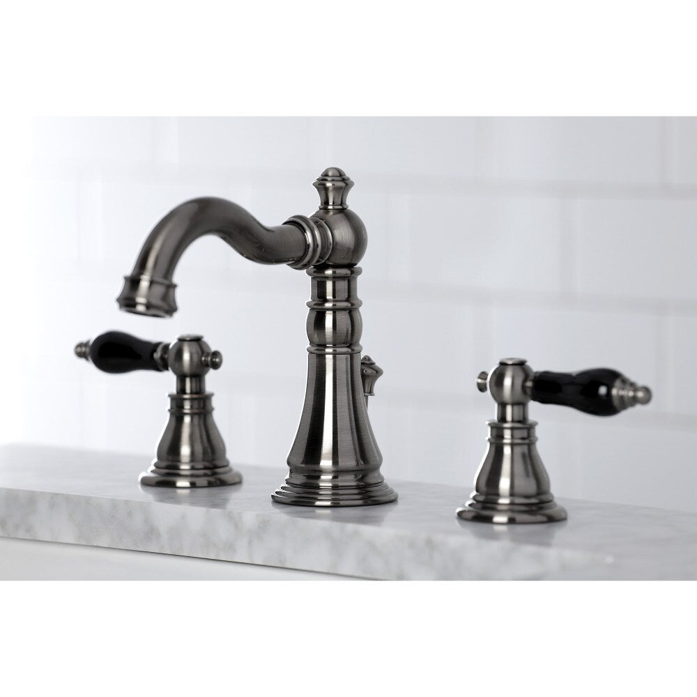 Duchess 8 inch Widespread 2-Handle Bathroom Faucet in Black Stainless