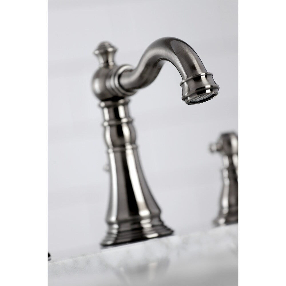 Duchess 8 inch Widespread 2-Handle Bathroom Faucet in Black Stainless
