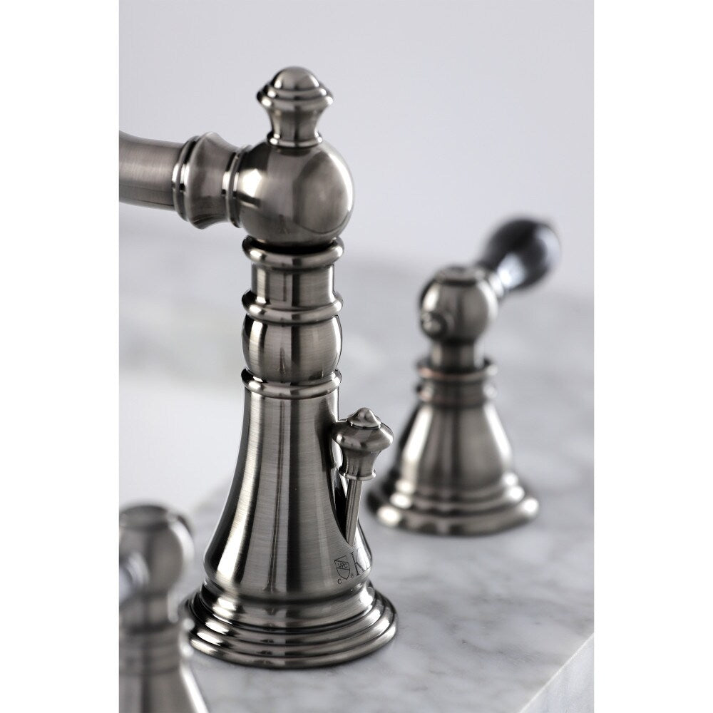 Duchess 8 inch Widespread 2-Handle Bathroom Faucet in Black Stainless