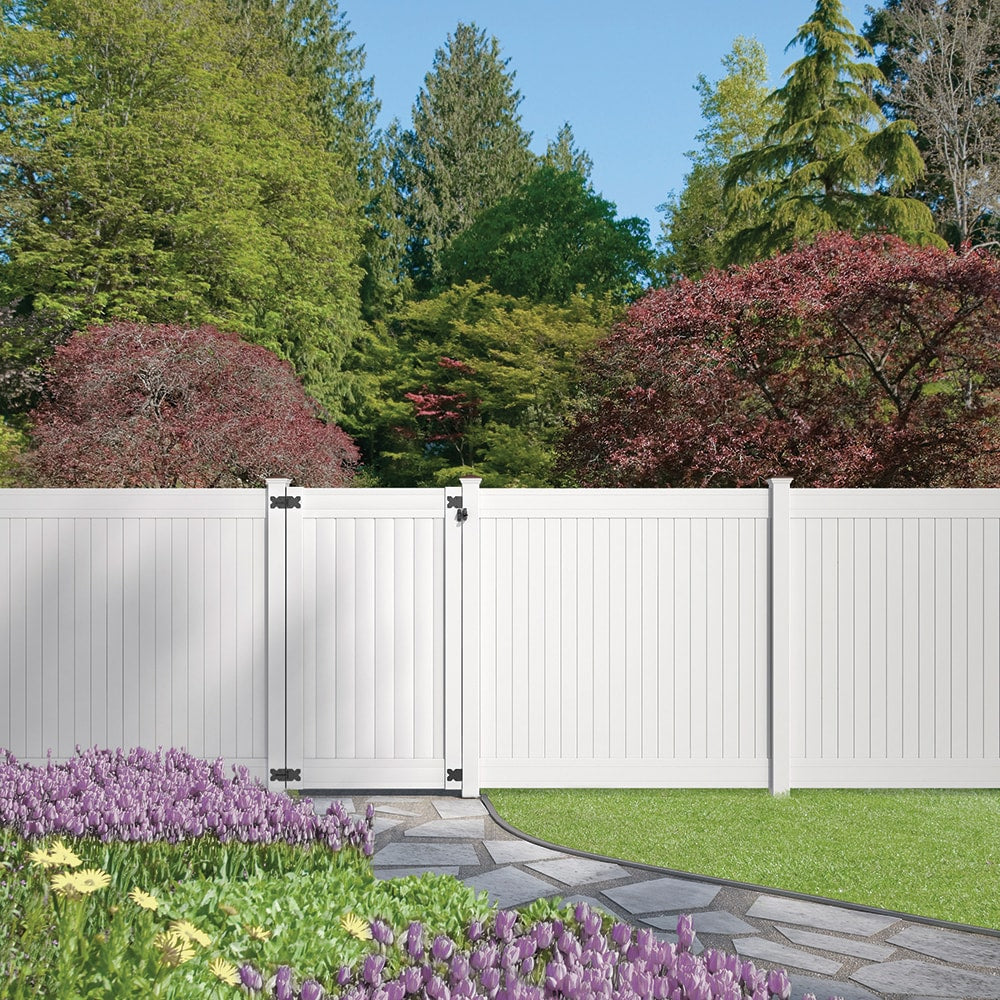 5 in. x 5 in. White Vinyl Classic Style Fence Post Cap