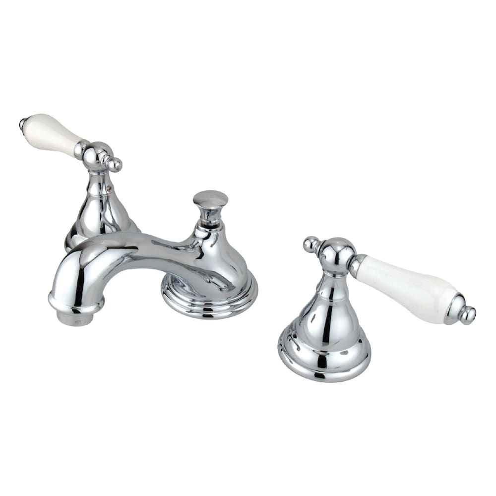 Robinet de salle de bain à 2 poignées en porcelaine Royale de 8 pouces en chrome