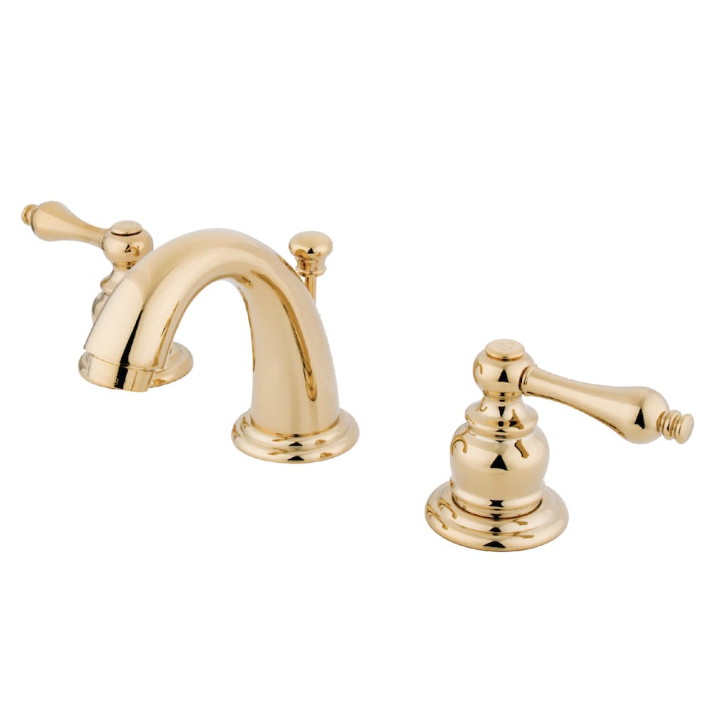 Robinet de salle de bain à 2 poignées de 8 pouces de style campagnard anglais en laiton poli
