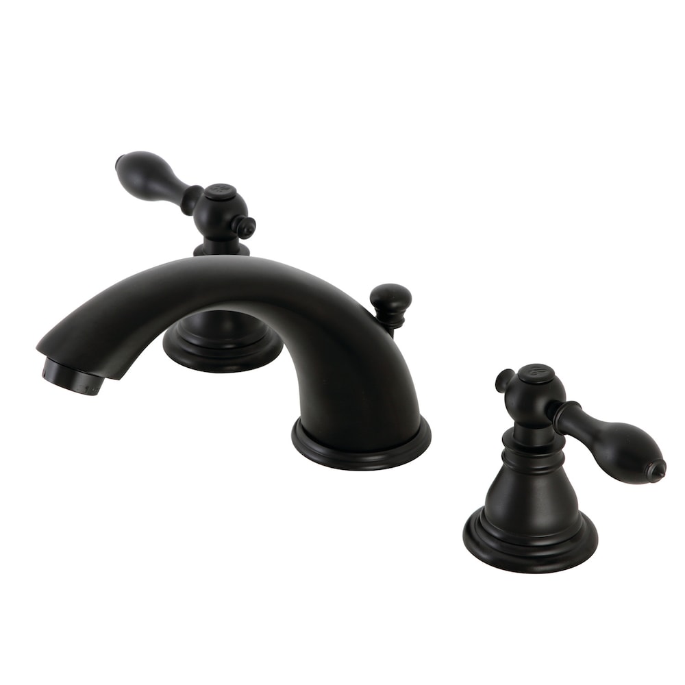 American-Classic 8 inch Widespread 2-Handle Bathroom Faucet in Matte Black