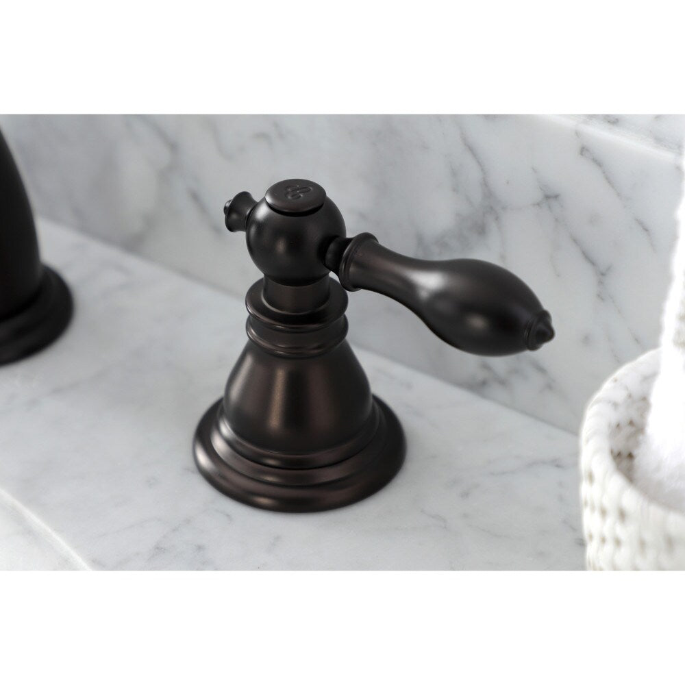 Robinet de salle de bain à 2 poignées de 8 pouces de style American-Classic en bronze huilé