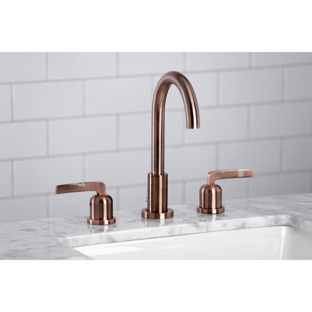 Centurion French 8 inch Widespread 2-Handle Bathroom Faucet in Antique Copper