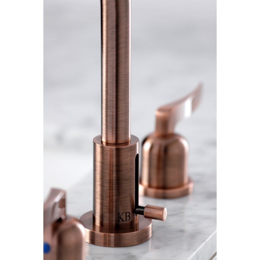 Centurion French 8 inch Widespread 2-Handle Bathroom Faucet in Antique Copper