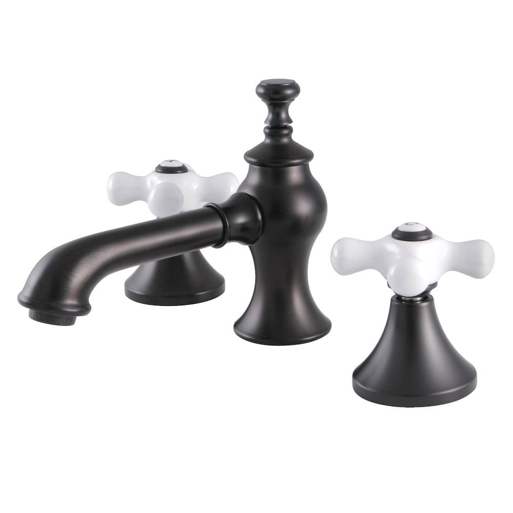 Vintage Porcelain 8 inch Widespread 2-Handle Bathroom Faucet in Oil-Rubbed Bronze