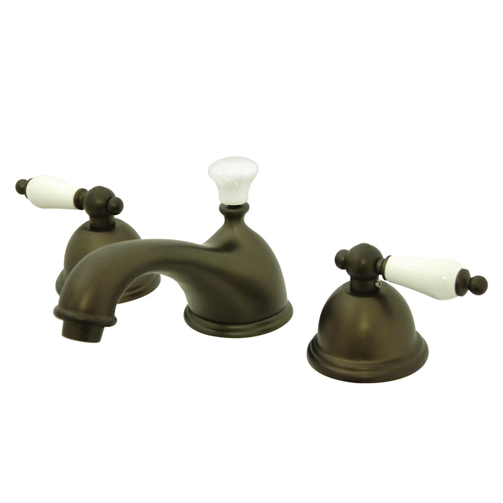 Robinet de salle de bain à 2 poignées de 8 pouces Restoration en bronze huilé