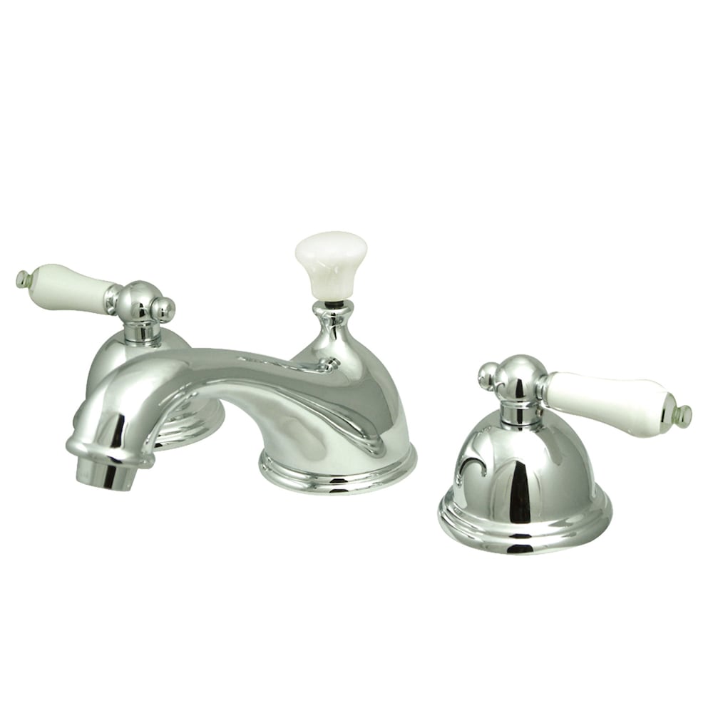 Restoration 8 inch Widespread 2-Handle Bathroom Faucet in Polished-Chrome