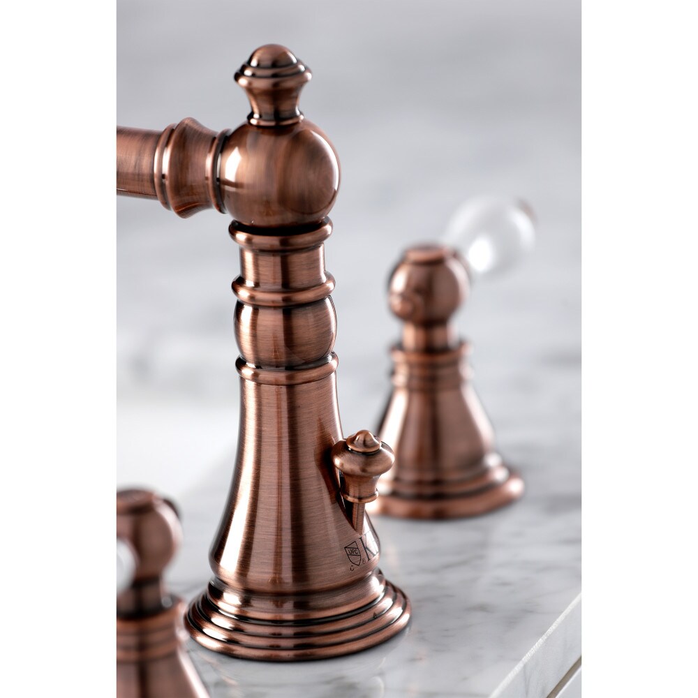 American Patriot 8 inch Widespread 2-Handle Bathroom Faucet in Antique Copper