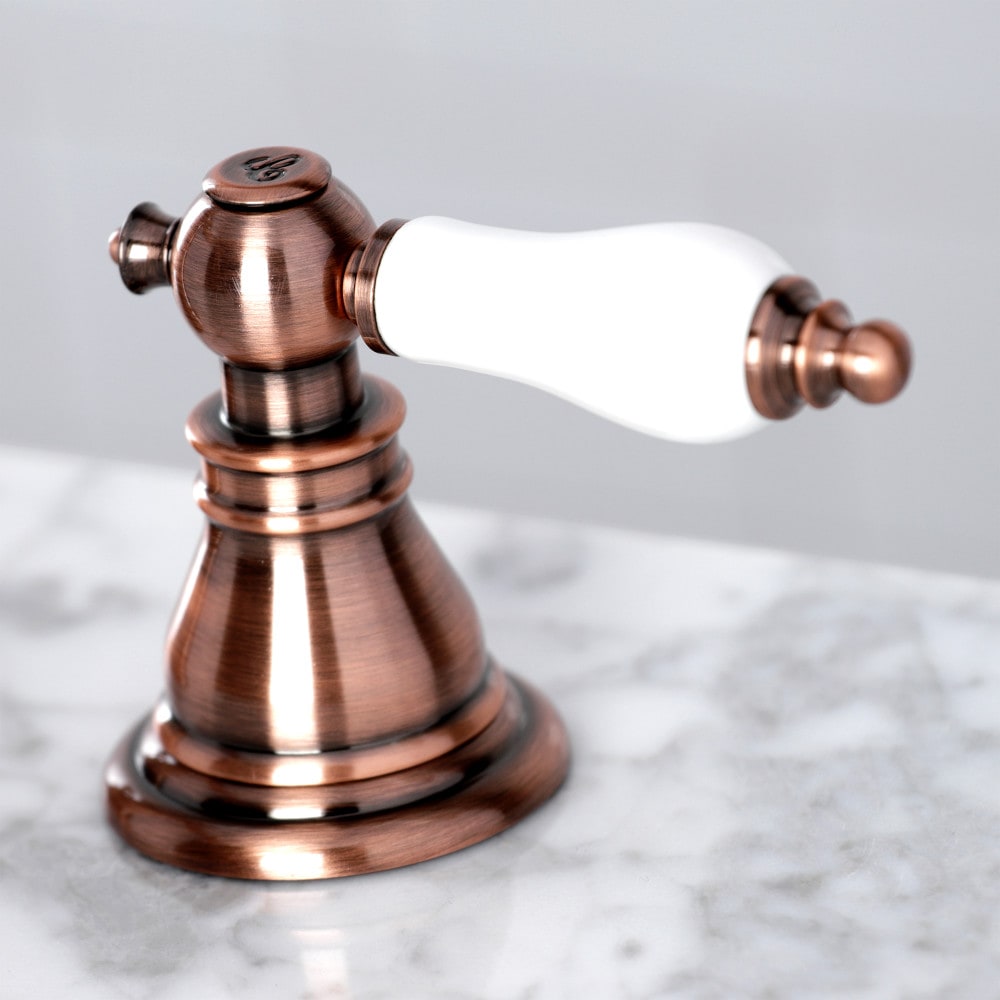 American Patriot 8 inch Widespread 2-Handle Bathroom Faucet in Antique Copper