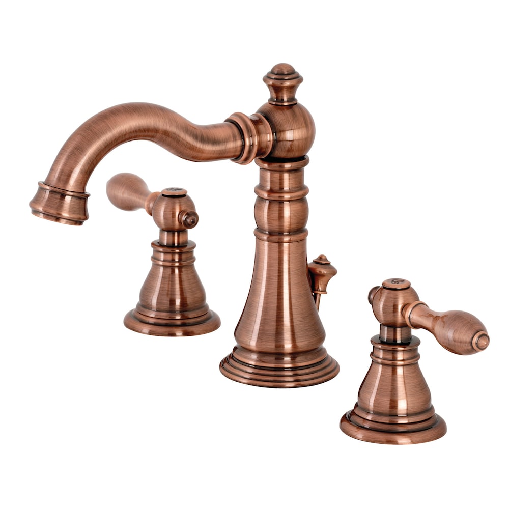 Robinet de salle de bain à 2 poignées de 8 pouces de style classique américain en cuivre antique