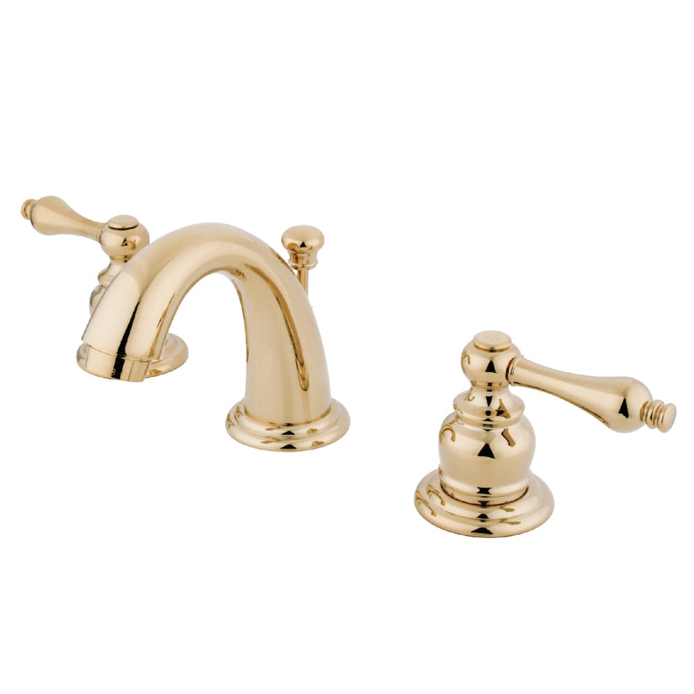 Robinet de salle de bain à 2 poignées de 8 pouces de style campagnard anglais en laiton poli