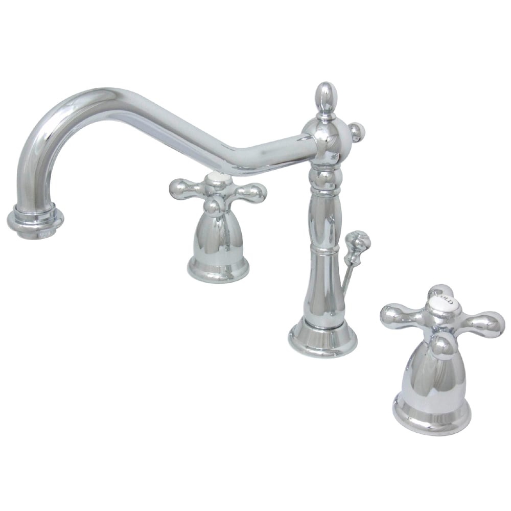 Robinet de salle de bain à 2 poignées Heritage de 8 pouces en chrome