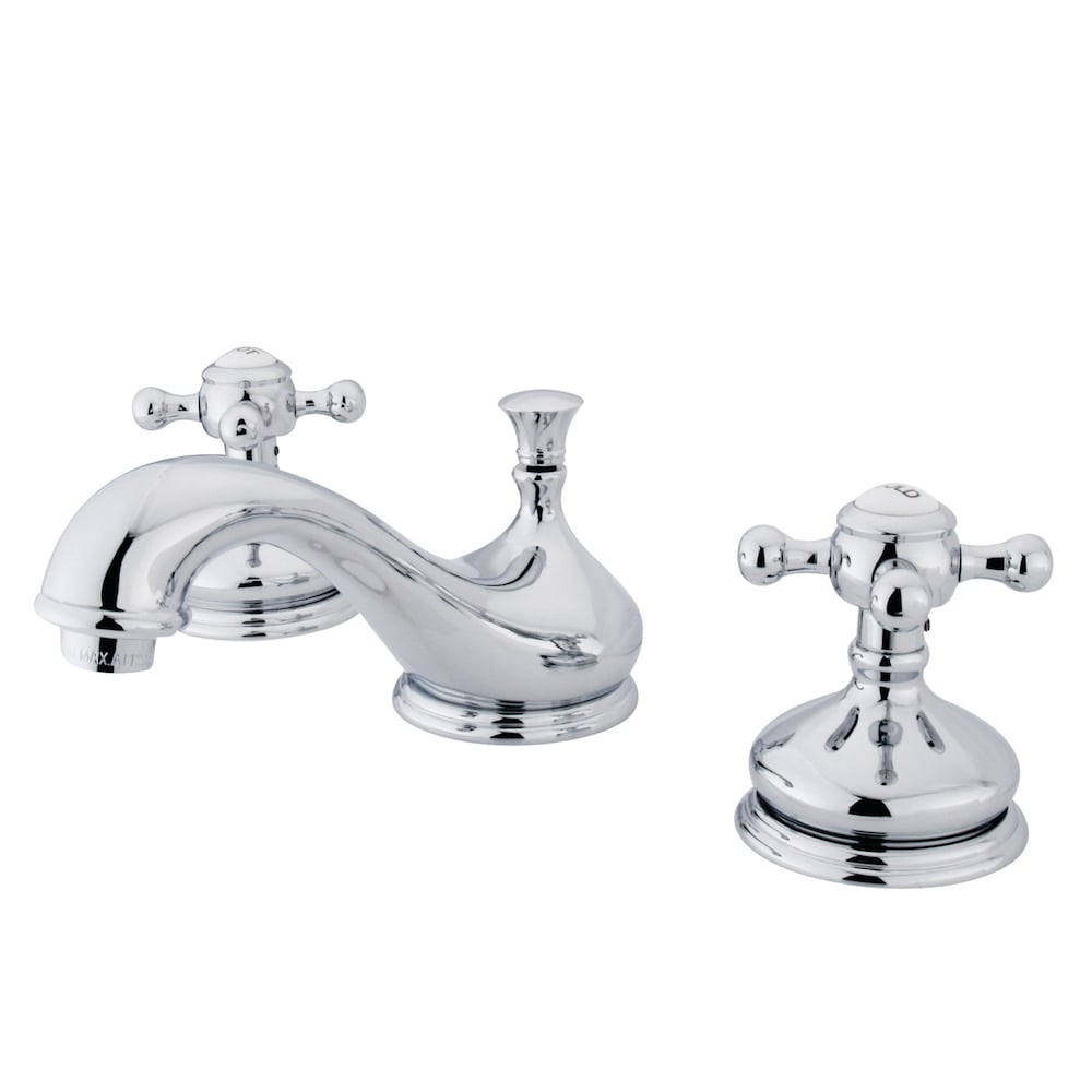 Robinet de salle de bain à 2 poignées de 8 pouces de style vintage en chrome poli