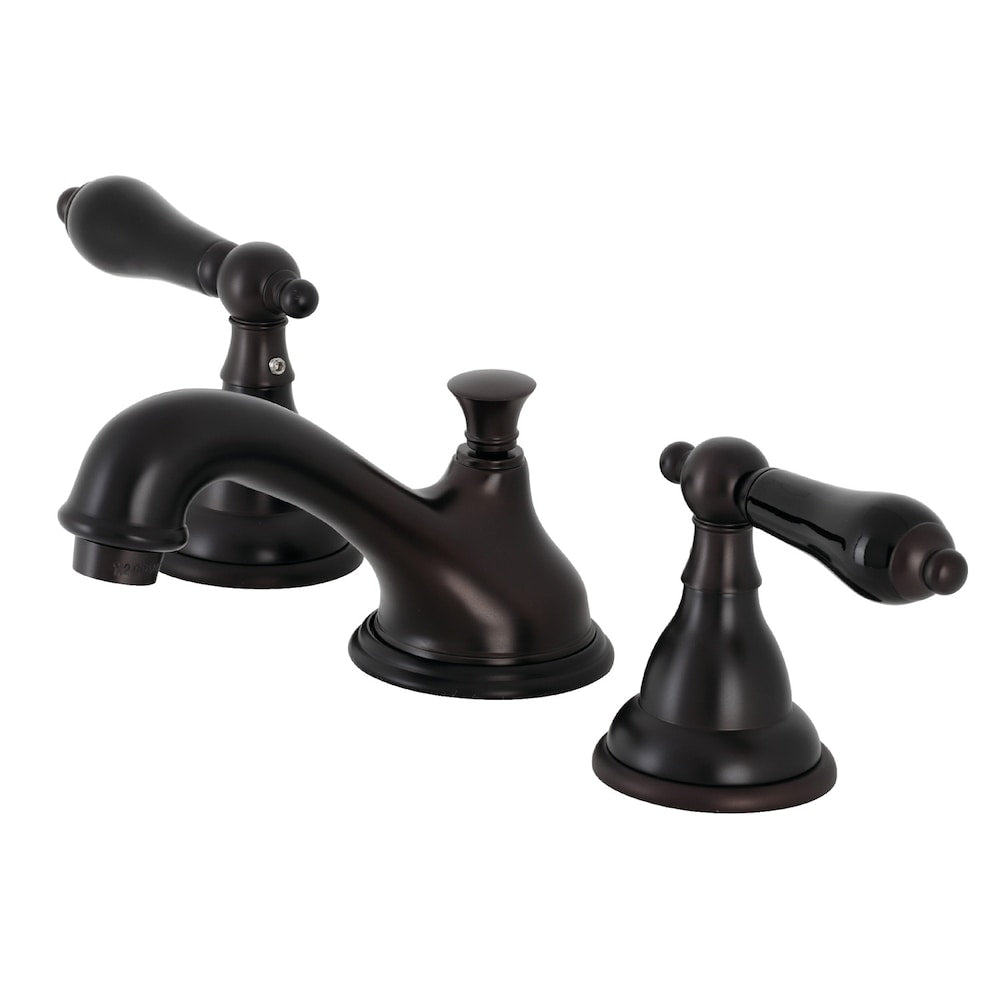Robinet de salle de bain à 2 poignées en porcelaine de 8 pouces de Duchess en bronze huilé