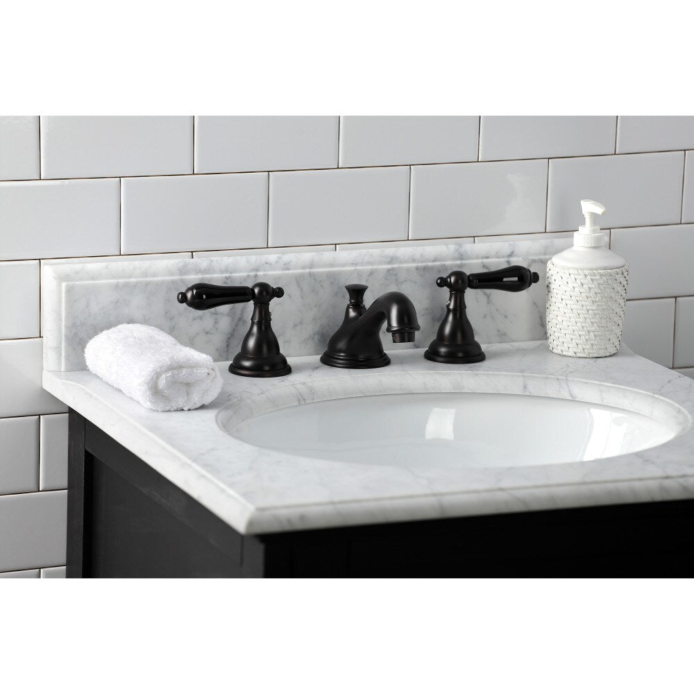 Robinet de salle de bain à 2 poignées en porcelaine de 8 pouces de Duchess en bronze huilé