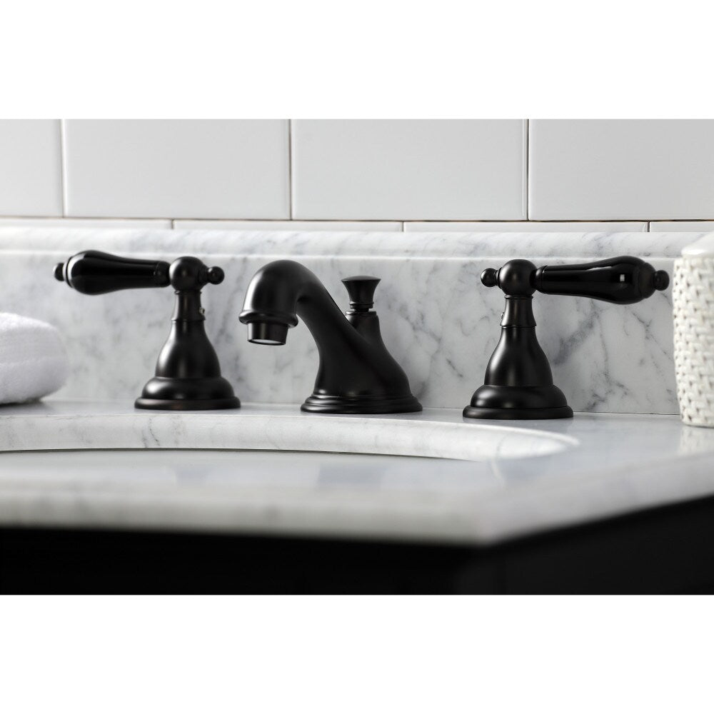 Robinet de salle de bain à 2 poignées en porcelaine de 8 pouces de Duchess en bronze huilé
