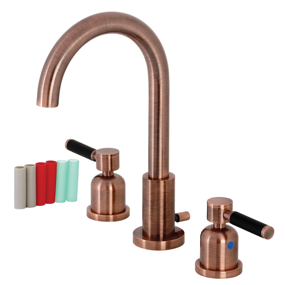 Kaiser 8 inch Widespread 2-Handle Bathroom Faucet in Antique Copper