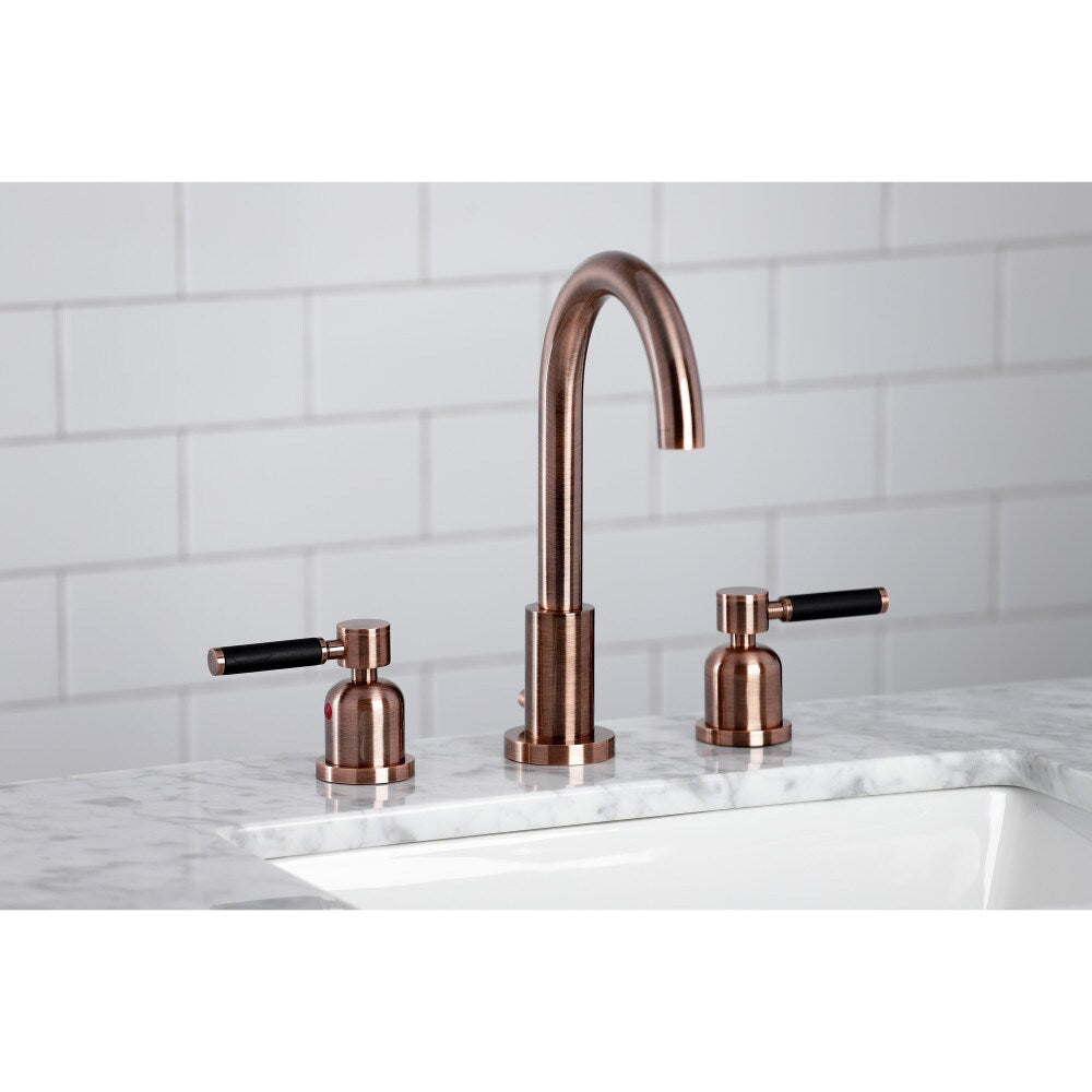 Kaiser 8 inch Widespread 2-Handle Bathroom Faucet in Antique Copper