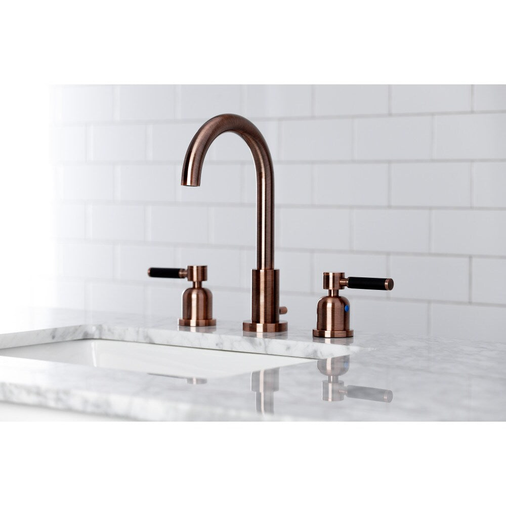 Kaiser 8 inch Widespread 2-Handle Bathroom Faucet in Antique Copper