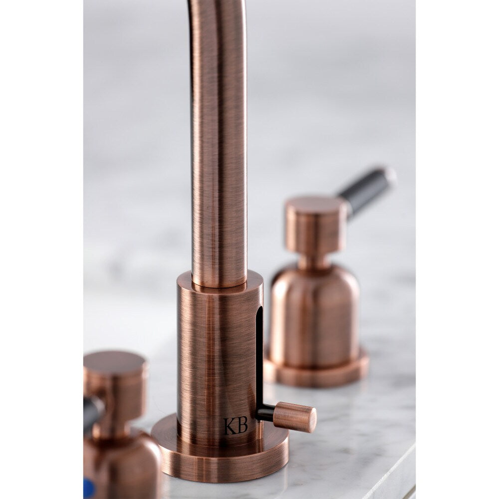 Kaiser 8 inch Widespread 2-Handle Bathroom Faucet in Antique Copper