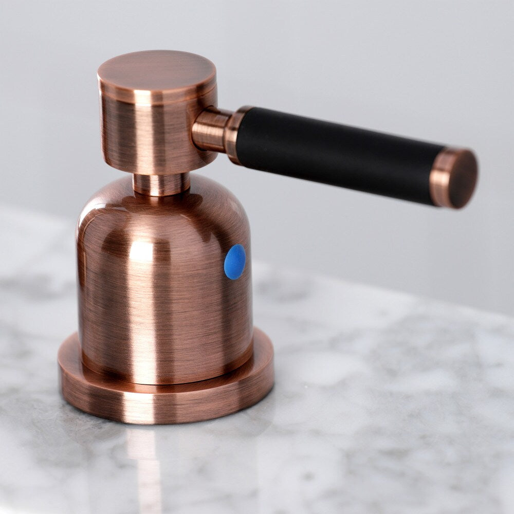Kaiser 8 inch Widespread 2-Handle Bathroom Faucet in Antique Copper