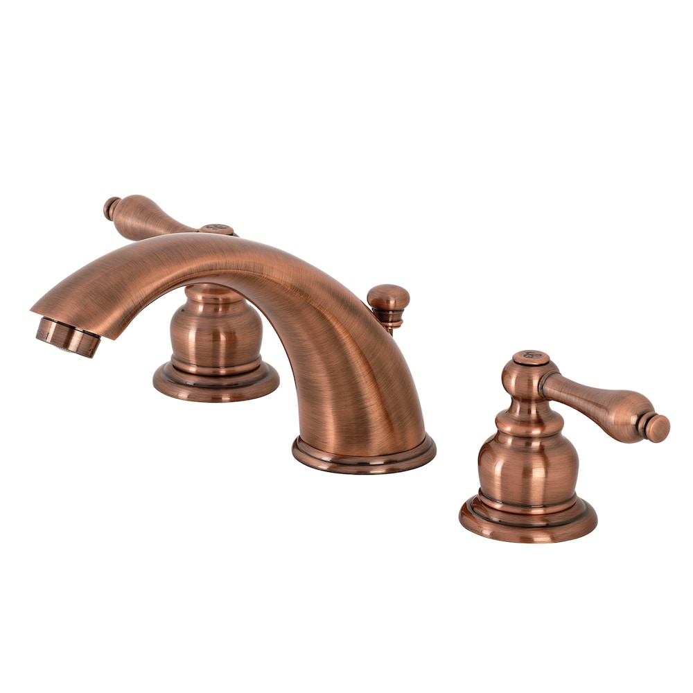 Victorian 8 inch Widespread 2-Handle Bathroom Faucet in Antique Copper