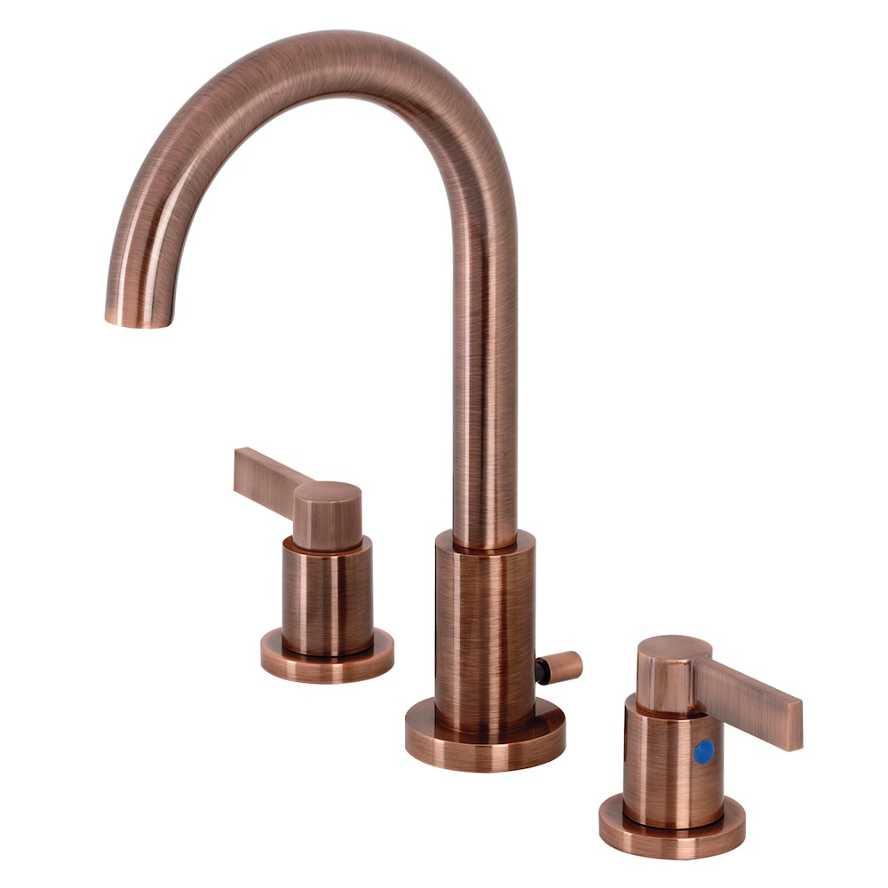 NuvoFusion 8 inch Widespread 2-Handle Bathroom Faucet in Antique Copper