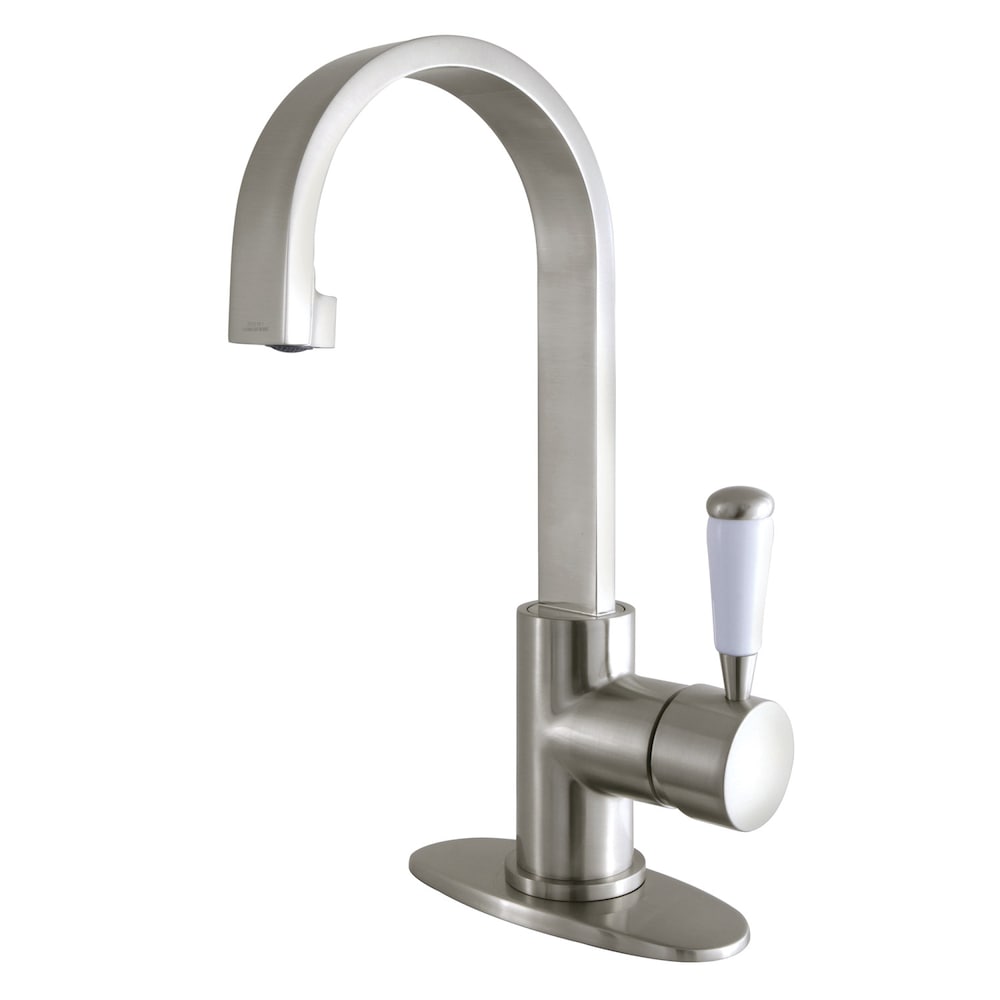 Paris Single Hole Single-Handle Bathroom Faucet in Brushed Nickel