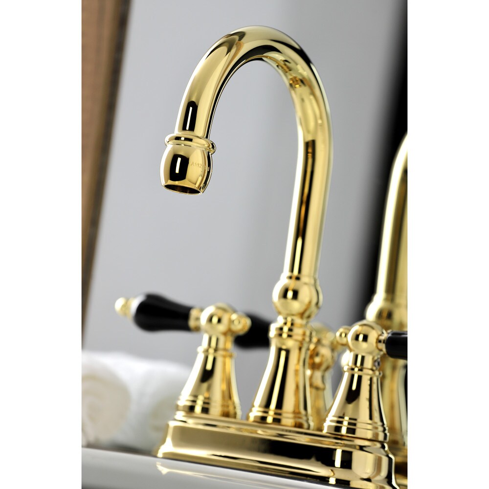 Duchess 4 inch Centerset 2-Handle Bathroom Faucet in Polished Brass
