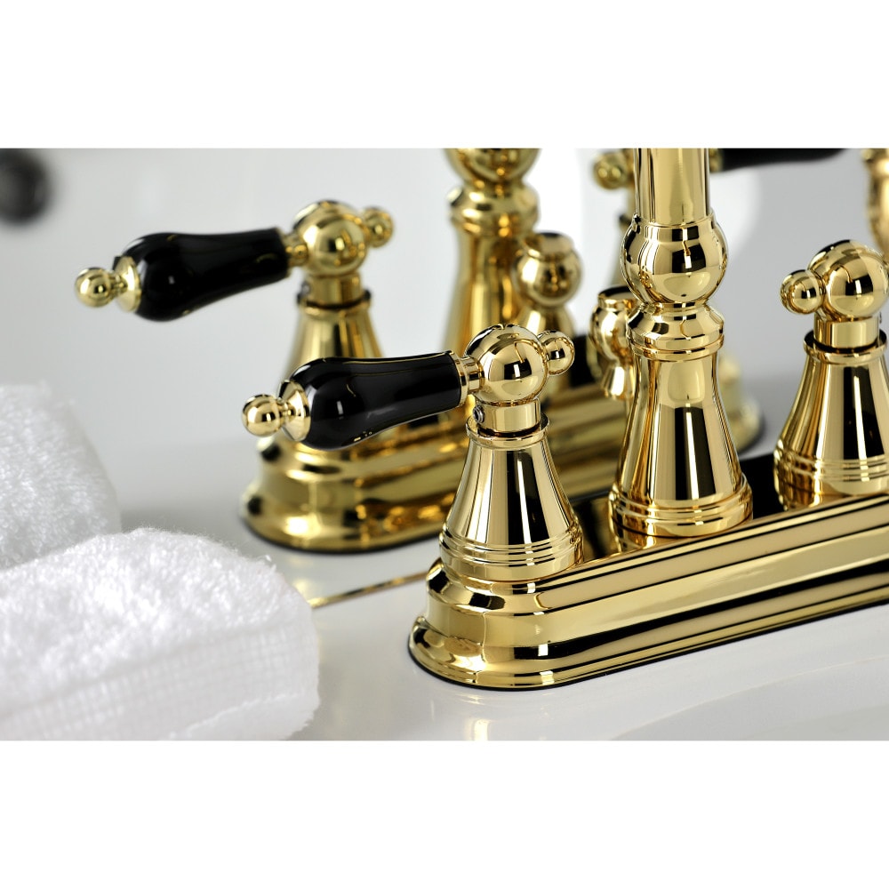 Duchess 4 inch Centerset 2-Handle Bathroom Faucet in Polished Brass
