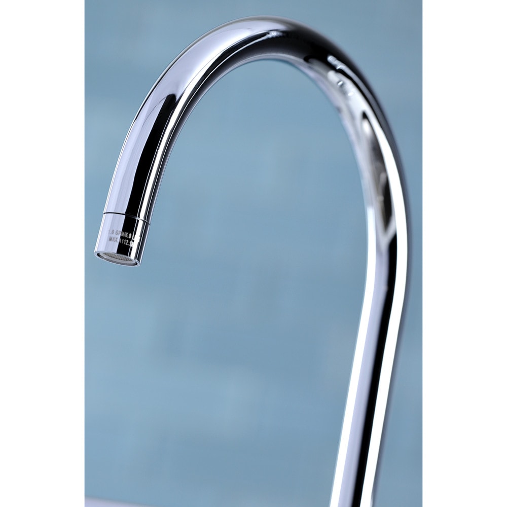 Robinet de cuisine standard à 2 poignées Manhattan avec pulvérisateur latéral en chrome poli