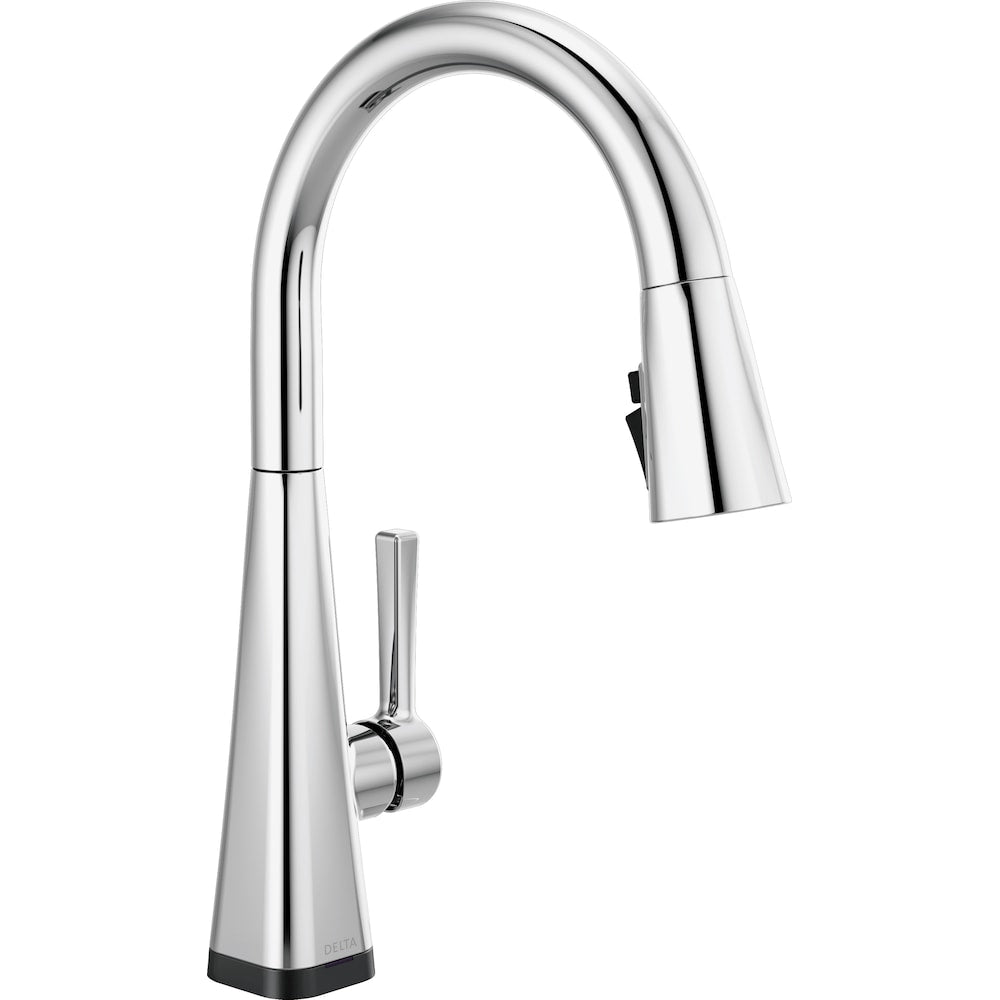 Lenta Touch Single-Handle Pull-Down Sprayer Kitchen Faucet with ShieldSpray Technology in Chrome