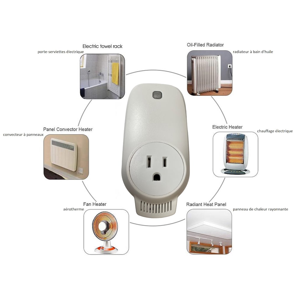 Wexstar Plug-In Wi-Fi Thermostat for Smart Phone