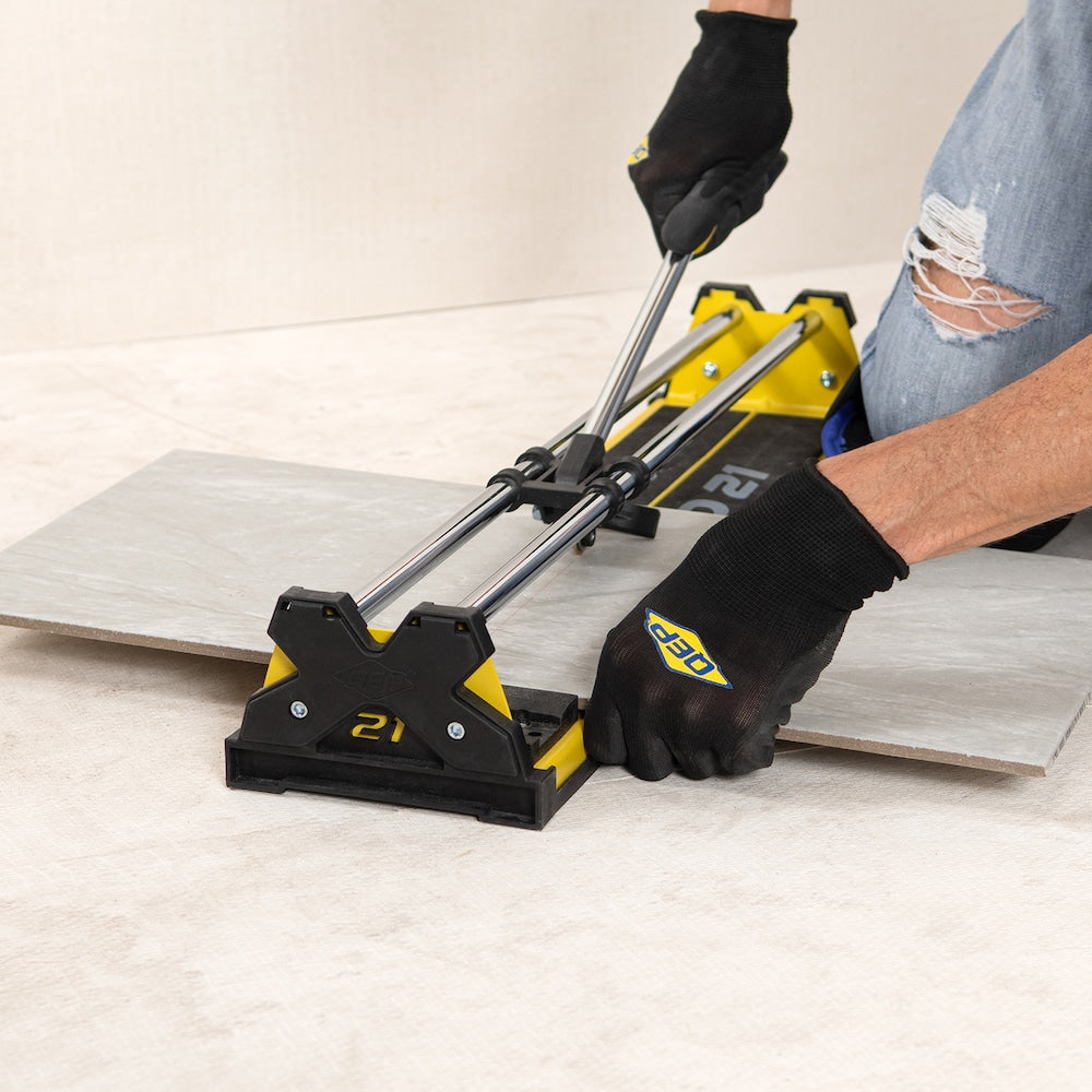 21 in. Professional Tile Cutter with 7/8 in. Titanium-Coated Tungsten Carbide Scoring Wheel