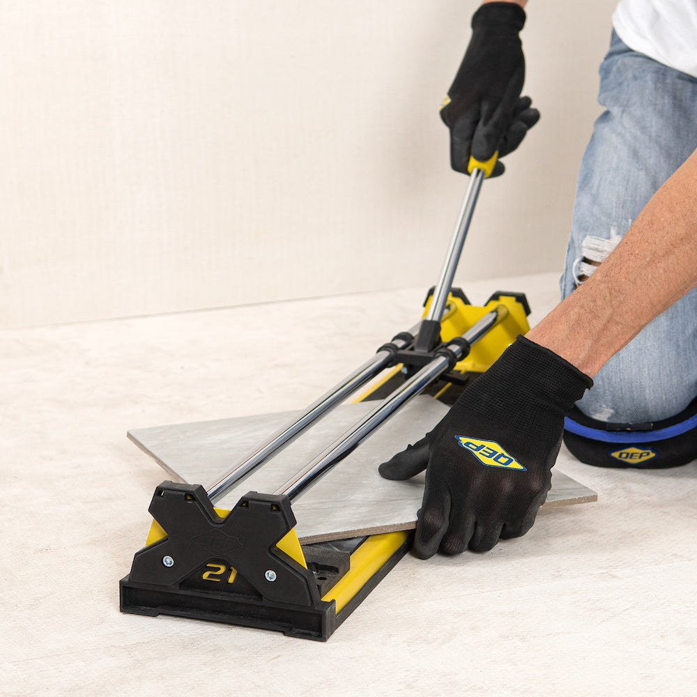 21 in. Professional Tile Cutter with 7/8 in. Titanium-Coated Tungsten Carbide Scoring Wheel