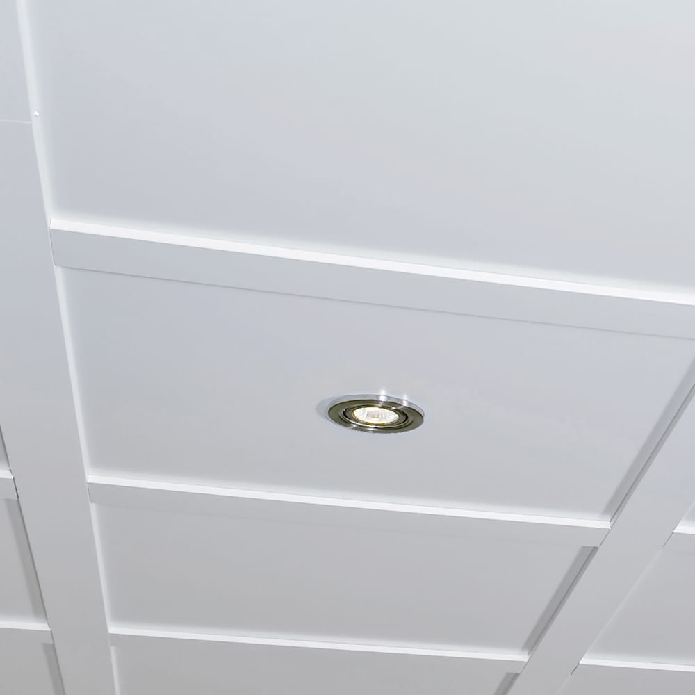 Suspended Ceiling Tile Kit - 8 Panels 2 ft. x 2 ft. (40 sq. ft. total coverage)