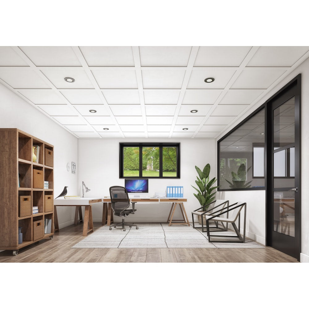 Suspended Ceiling Tile Kit - 8 Panels 2 ft. x 2 ft. (40 sq. ft. total coverage)