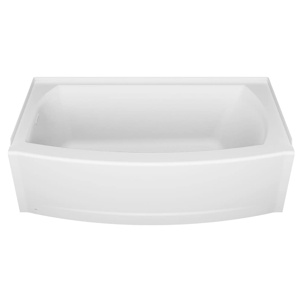 Ovation Curve 5x30 inch Integral Apron Bathtub with Left-hand Outlet with Deep Soak Drain