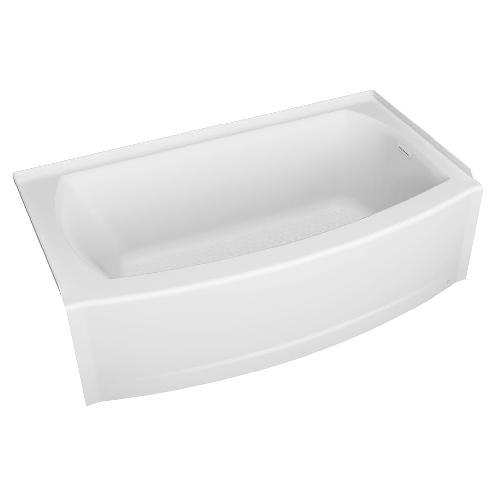 Ovation Curve 5x30 inch Integral Apron Bathtub with Right-hand Outlet with Deep Soak Drain