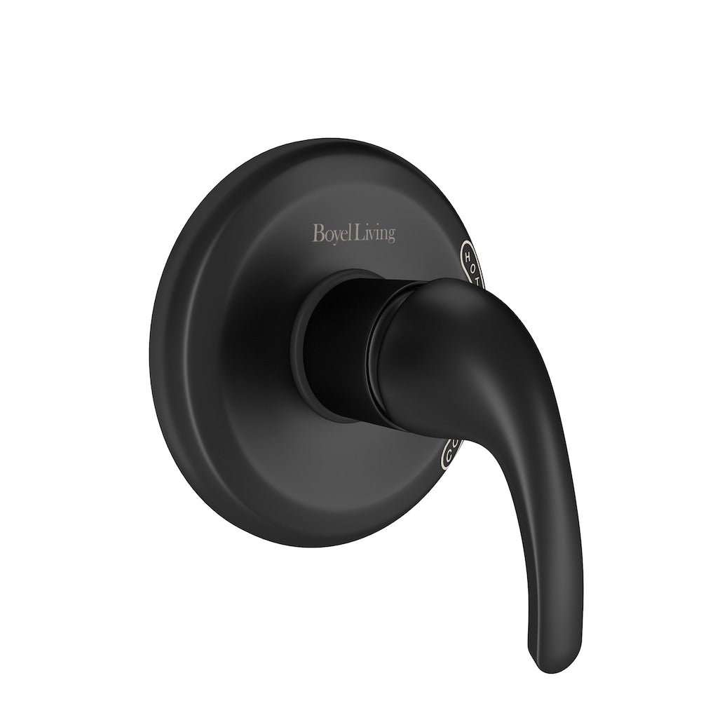 Valve d'équilibrage de pression à fonction unique avec kit de garniture à poignée unique en noir mat