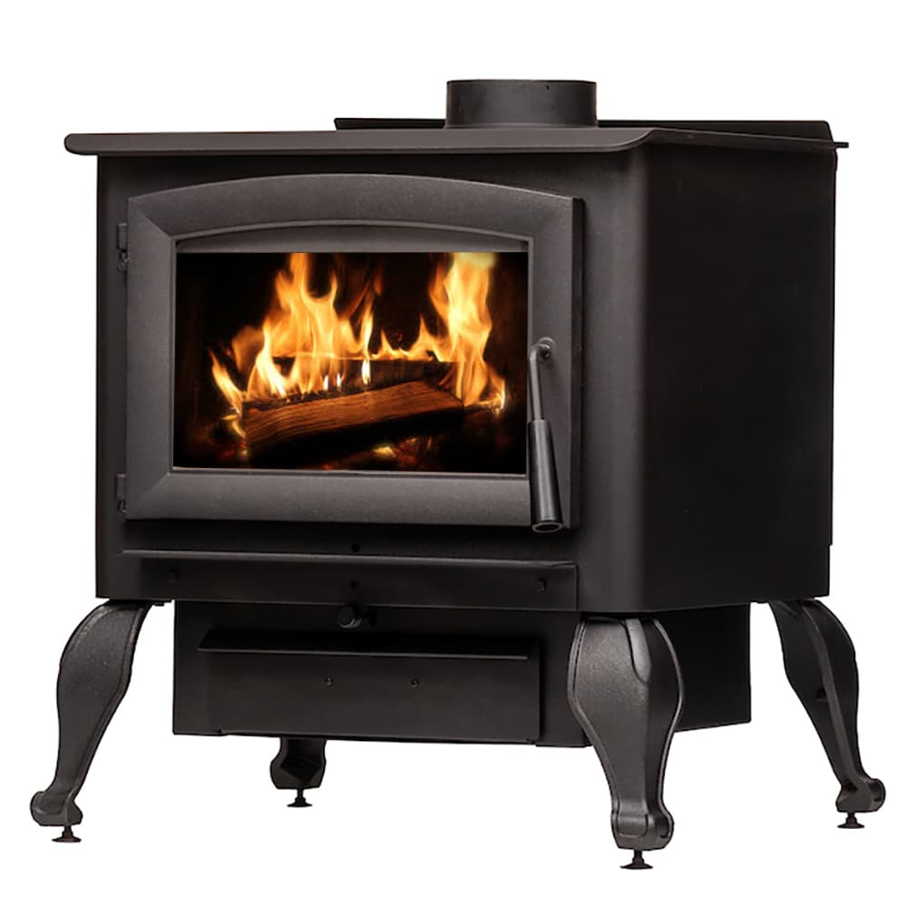 US Stove 2,500 Sq. Ft. Wood Stove with Cast Iron Legs & Blower