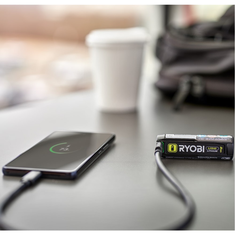 Kit d'éclairage avant pivotant USB au lithium de 625 lumens avec batterie de 2,0 Ah et câble de charge