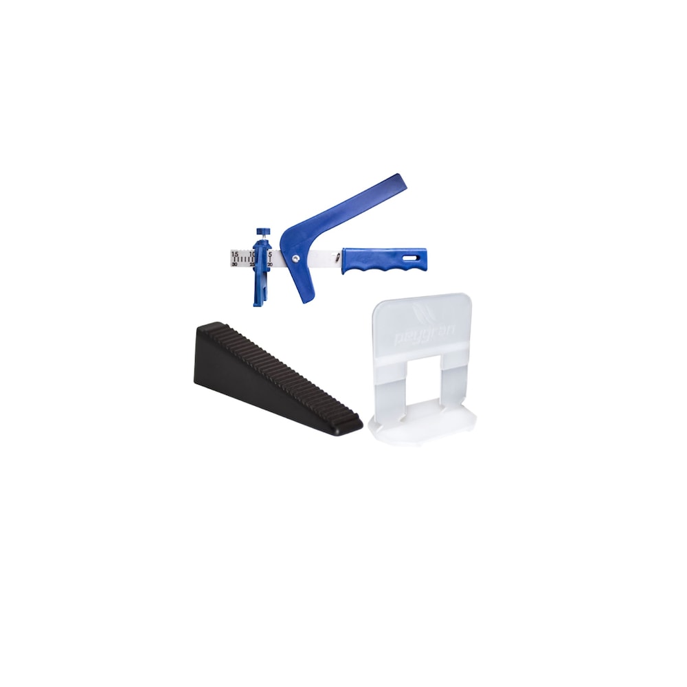 LS CLASSIC - 1mm (1/32") Tile Leveling Super Kit  (400 Clips, 200 Wedges, 1 Pliers)