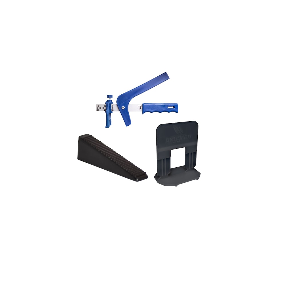LS CLASSIC - 2mm (1/16") Tile Leveling Super Kit (400 Clips, 200 Wedges, 1 Pliers)